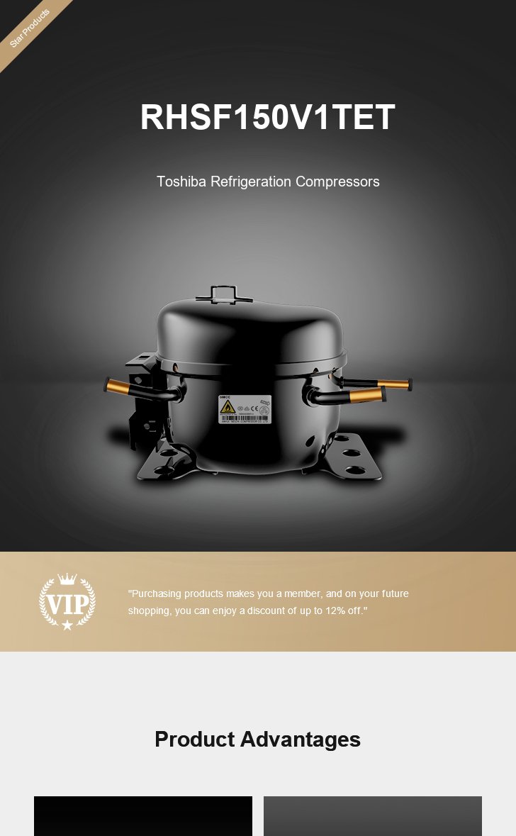 Toshiba Compressor RHSF150V1TET, technical parameters pdf, structure diagram